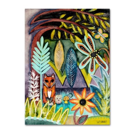 Trademark Fine Art Wyanne 'The Fox And The Hedgehog' Canvas Art, 24x32 ALI8231-C2432GG